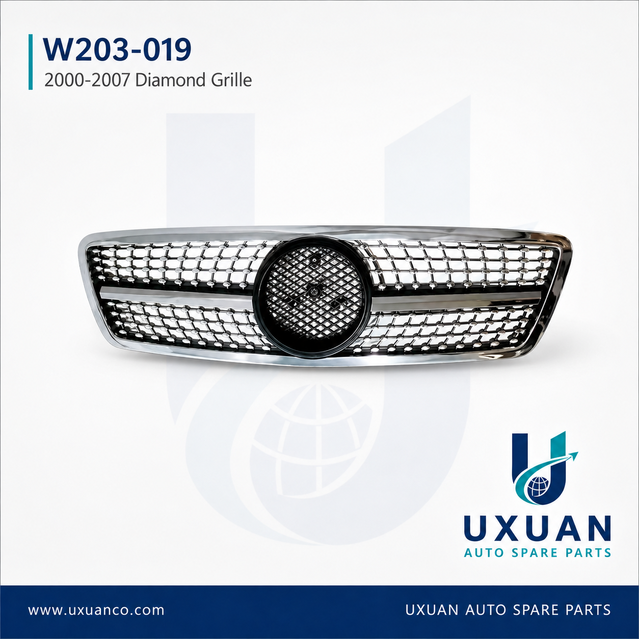 Mercedes-Benz W203 2000-2007 Diamond Grille